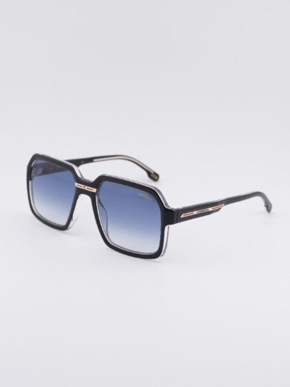 Carrera VICTORY C 08/S 07C5 08 Sunglasses Black Square Frame, Blue Lenses